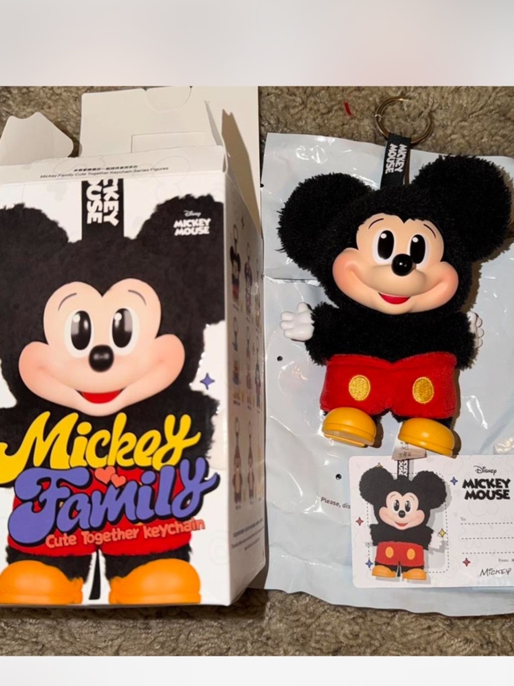 POP MART Mickey and Family Mickey keychain